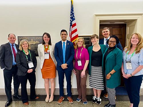 Members of the Virginia Foundations on the Hill delegation meet with Rep. Suhas Subramanyam (D-VA)